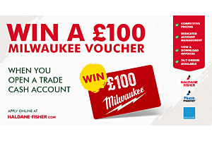 Win £100 Milwaukee Voucher When You Open a Trade Cash Card